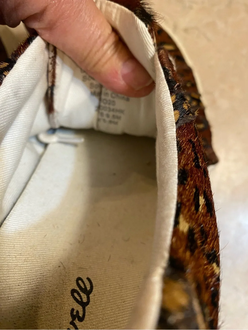 Madewell Leopard-Pattern Low-Top Sneakers with Cream Laces - Picture 5 of 5